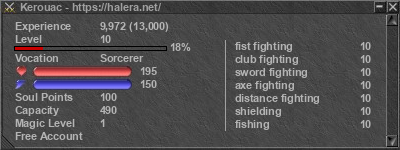 Signature for player Kerouac