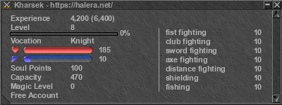 Signature for player Kharsek