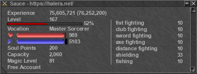 Signature for player Sauce