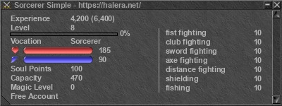 Signature for player Sorcerer Simple